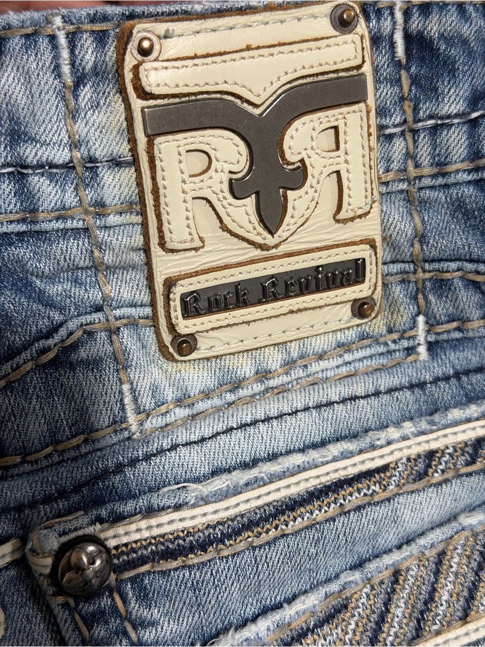 Rock Revival Searlas Slim Boot Jeans Size 30” - Picture 10 of 10